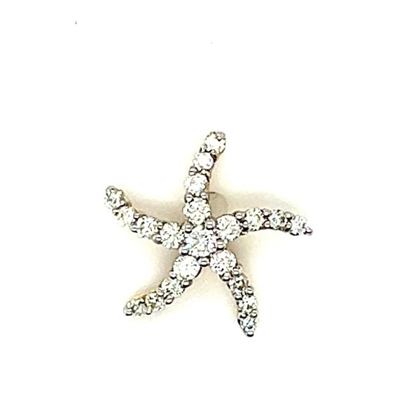 14KW.22ctw Diamond Starfish Slide Charles Frederick Jewelers Chelmsford, MA