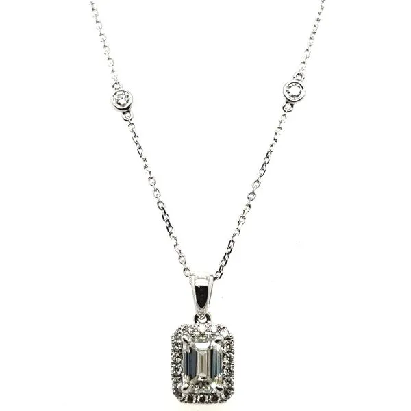 14KW 1.33ctw GH SI1 Lab Diamond Pendant Charles Frederick Jewelers Chelmsford, MA