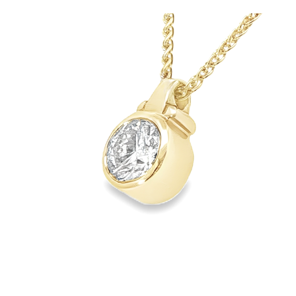 1.25ct 14y Diamond Solitaire Pendant Image 2 Charles Frederick Jewelers Chelmsford, MA