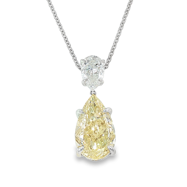 3.66ctw Pear Shape Diamond Pendant Charles Frederick Jewelers Chelmsford, MA