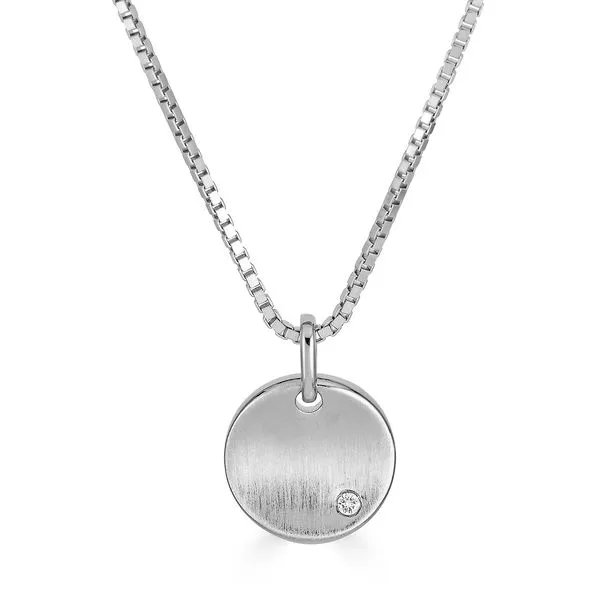 Sterling Silver Diamond .02Ct Pendant