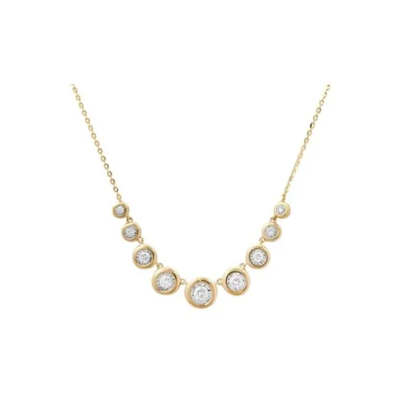 14kt Two Tone Diamond Necklace Charles Frederick Jewelers Chelmsford, MA