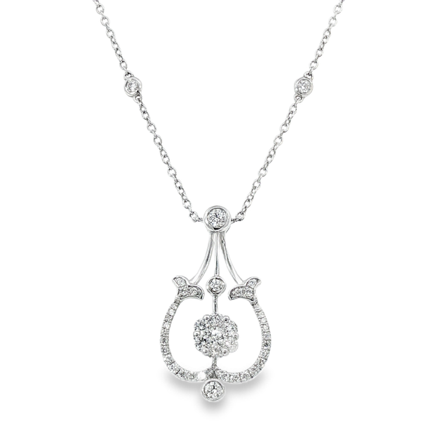 .98 ctw Diamond Chandelier Necklace Charles Frederick Jewelers Chelmsford, MA
