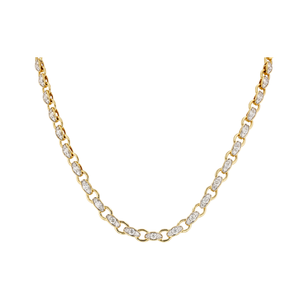 14KY 3.18ctw Diamond Necklace 17.25in Image 2 Charles Frederick Jewelers Chelmsford, MA