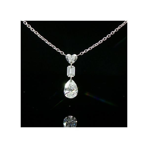 14kw Lab Grown Drilled Diamond Necklace Charles Frederick Jewelers Chelmsford, MA