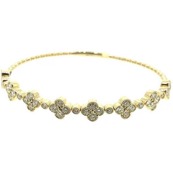 14KY Diamond Bangle Bracelet Charles Frederick Jewelers Chelmsford, MA