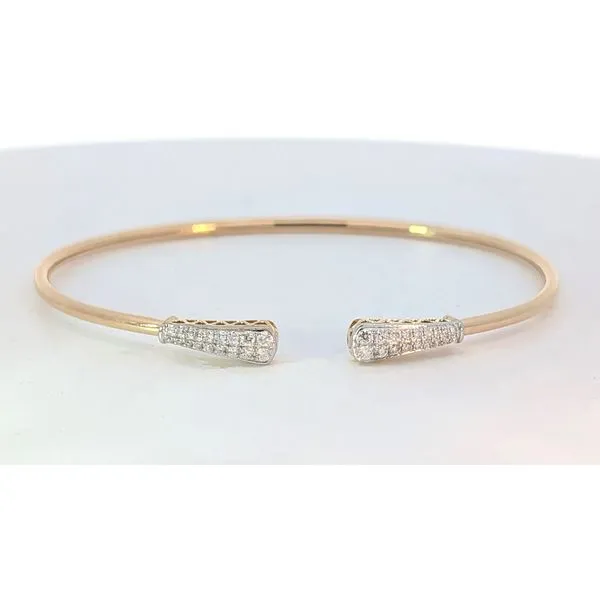 14kt Diamond Bangle
