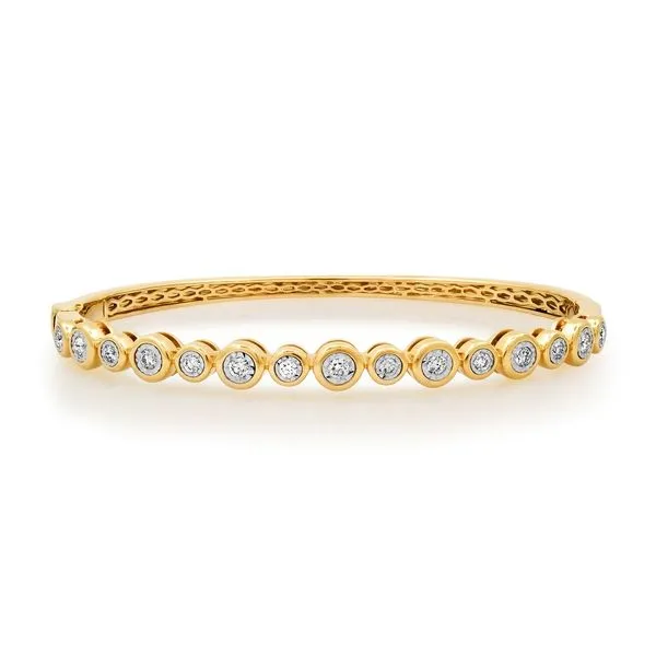 14KY Natural Diamond Bangle 0.60ctw