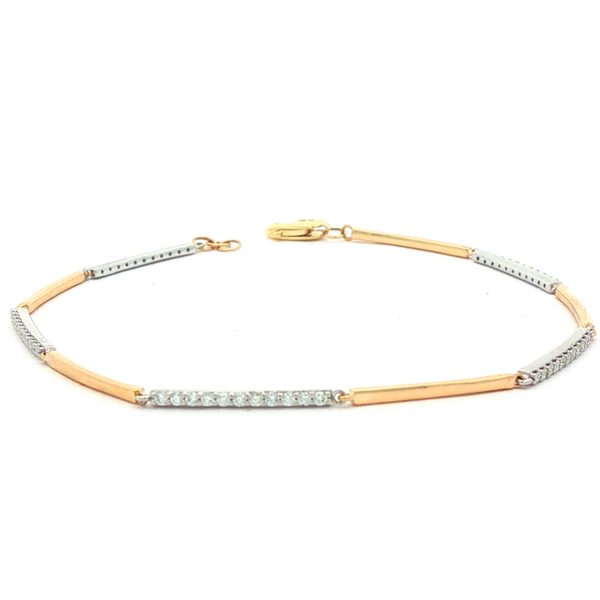 14Kt .32Ctw Diamond Bracelet Two Tone Charles Frederick Jewelers Chelmsford, MA