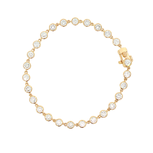 14Ky 4.17Ct Lab Grown Diamond Bezel Bracelet Image 2 Charles Frederick Jewelers Chelmsford, MA