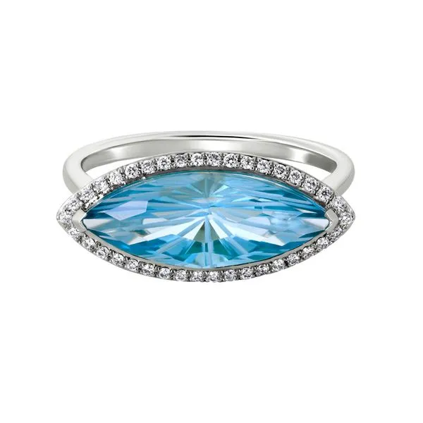 Blue Topaz & Diamond Ring similar item image