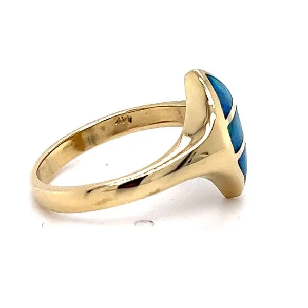 14KY Black Opal Fashion Ring Image 2 Charles Frederick Jewelers Chelmsford, MA