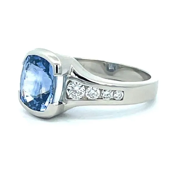 14KW Sapphire & Diamond Ring Image 2 Charles Frederick Jewelers Chelmsford, MA