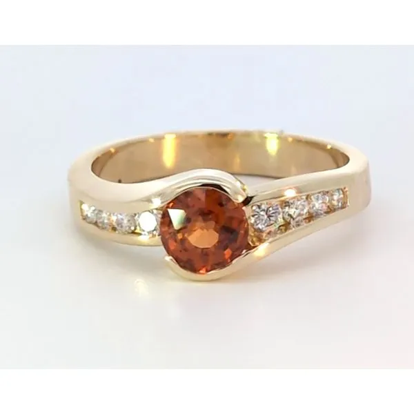 Spessartite Garnet & Diamond Ring Image 2 Charles Frederick Jewelers Chelmsford, MA