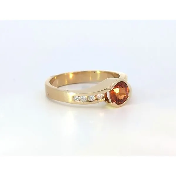 Spessartite Garnet & Diamond Ring similar item image