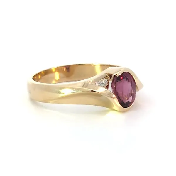 14kt Rhodolite Garnet & Diamond Ring Image 2 Charles Frederick Jewelers Chelmsford, MA