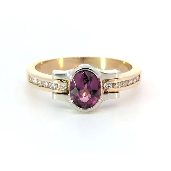 14kt Tow Tone Rhodolite Garnet Ring Image 2 Charles Frederick Jewelers Chelmsford, MA