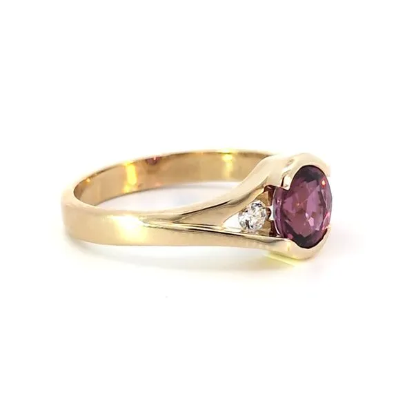 14kt Tow Tone Rhodolite Garnet Ring Image 2 Charles Frederick Jewelers Chelmsford, MA