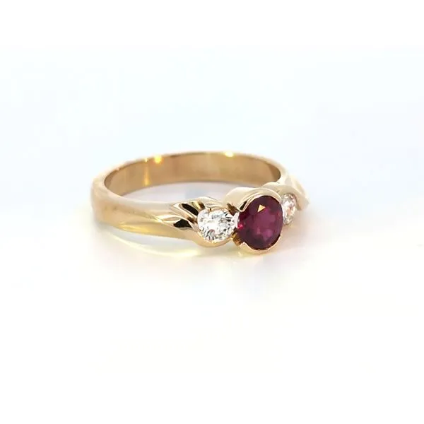14Ky Ruby &  Diamond Ring Image 3 Charles Frederick Jewelers Chelmsford, MA