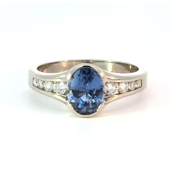 14KW t Sapphire And  Diamond Ring Charles Frederick Jewelers Chelmsford, MA