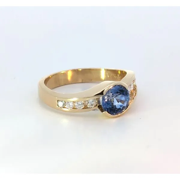 14KY  Sapphire And Diamond Ring Image 3 Charles Frederick Jewelers Chelmsford, MA