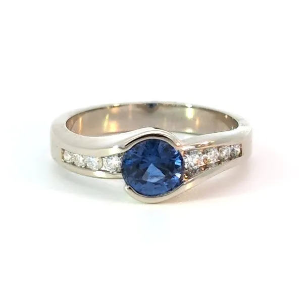 14KW Sapphire & Diamond Ring Charles Frederick Jewelers Chelmsford, MA