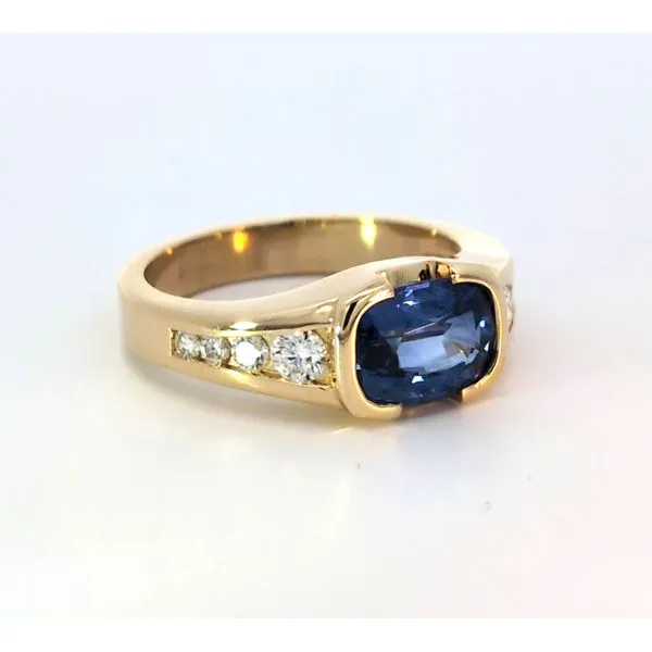 18KYt Sapphire And  Diamond Ring Image 2 Charles Frederick Jewelers Chelmsford, MA