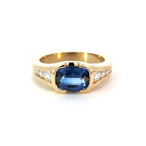 18KYt Sapphire And  Diamond Ring Charles Frederick Jewelers Chelmsford, MA