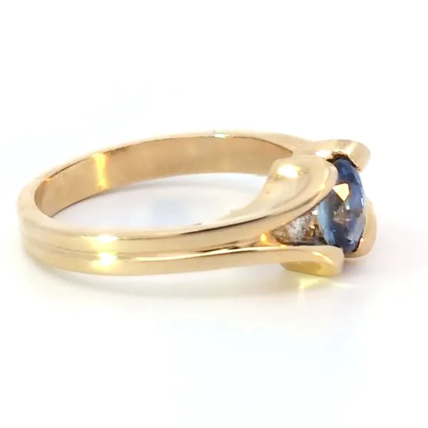 14KY .72ct Sapphire & .07ctw Diamond Ring Image 2 Charles Frederick Jewelers Chelmsford, MA
