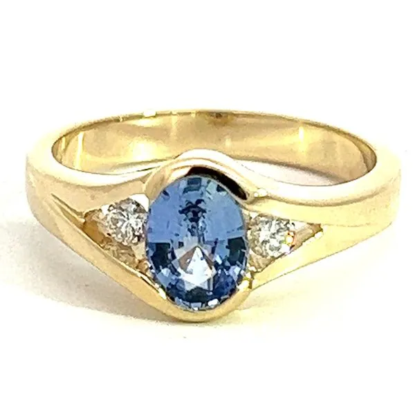 14KY 1.52ct Sapphire And .15ctw Diamond Ring Image 2 Charles Frederick Jewelers Chelmsford, MA