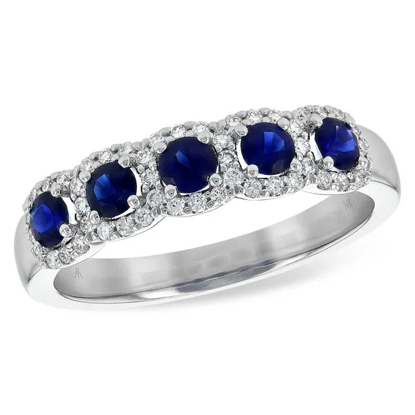 14kw Sapphire and Diamond Band similar item image