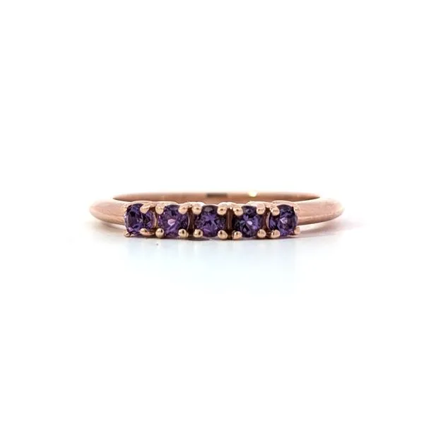 14kt Rose Gold Amethyst Ring Charles Frederick Jewelers Chelmsford, MA