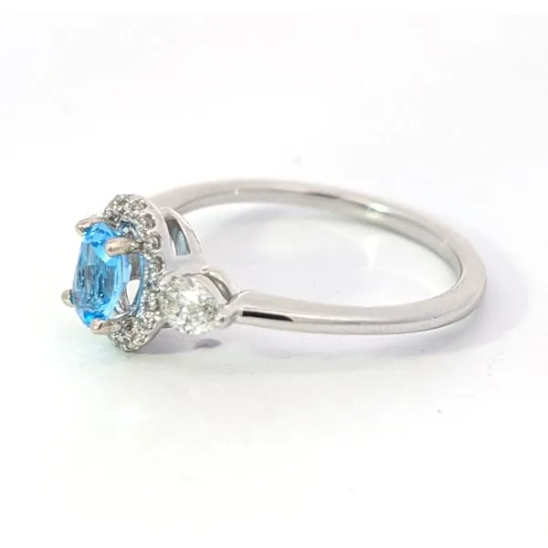 Topaz and Diamond Ring