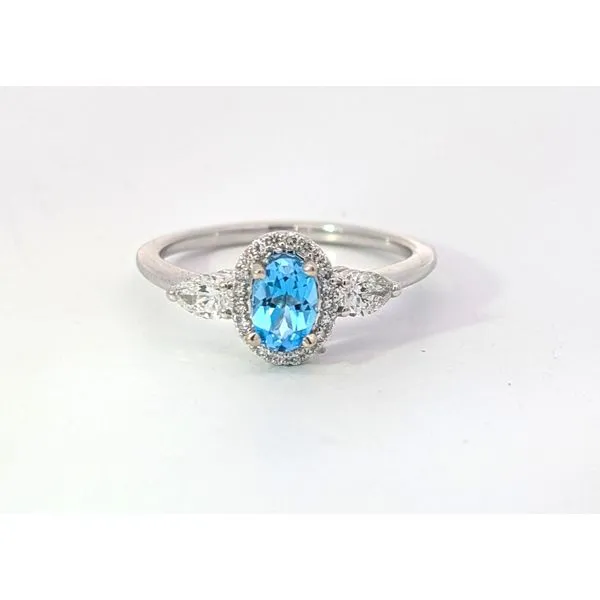 Topaz and Diamond Ring