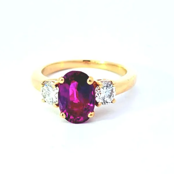 Estate- Natural 1.84Ctw Pink Sapphire And 0.66Ctw Natural Diamond Ring ( 4.2 Grams) Image 2 Charles Frederick Jewelers Chelmsford, MA