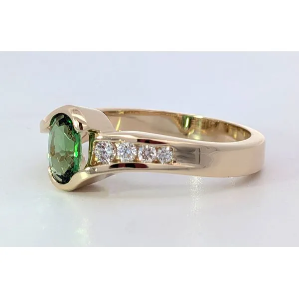 14ky Tsavorite Garnet Ring Image 2 Charles Frederick Jewelers Chelmsford, MA