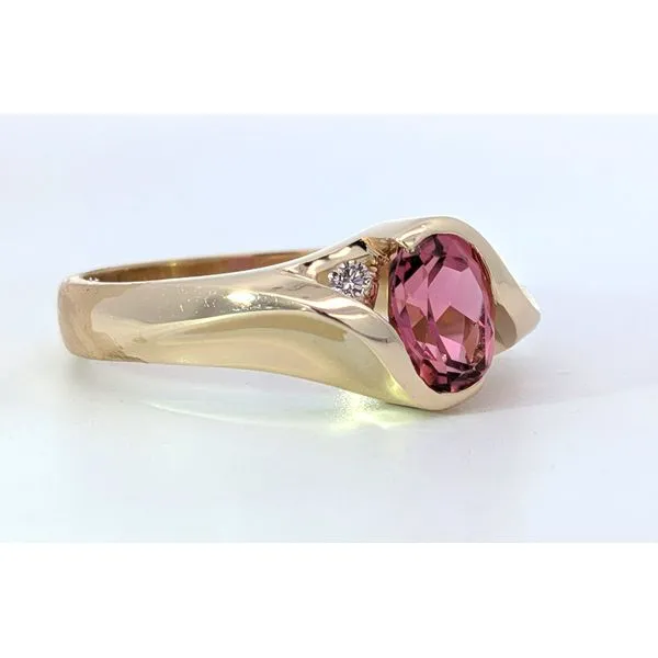 14ky Pink Tourmaline Ring Image 2 Charles Frederick Jewelers Chelmsford, MA