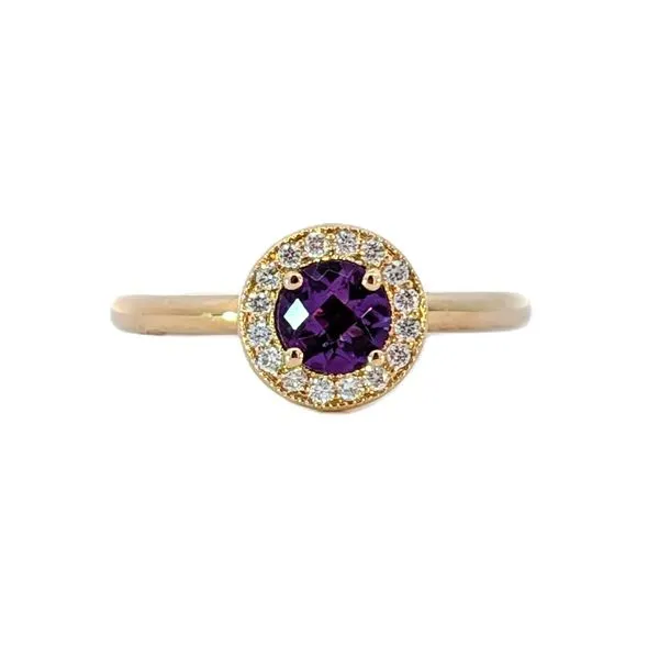 !4ky Amethyst and Diamond Ring Charles Frederick Jewelers Chelmsford, MA