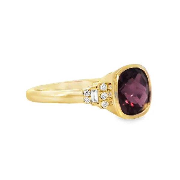 14y Rhodolite Garnet and Diamond Ring Image 2 Charles Frederick Jewelers Chelmsford, MA