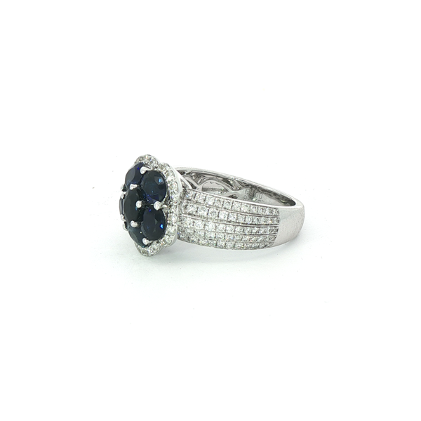 14w Sapphire and Diamond Ring Image 2 Charles Frederick Jewelers Chelmsford, MA