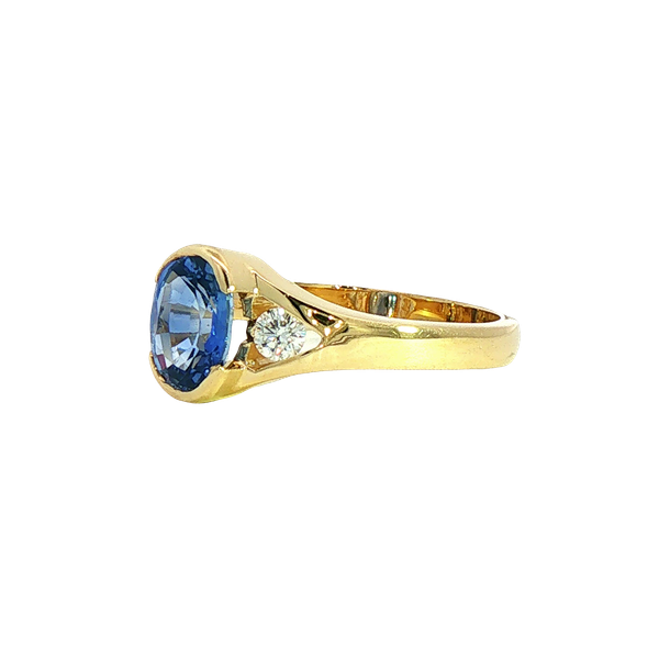 1.24ct Sapphire and Diamond Ring Image 2 Charles Frederick Jewelers Chelmsford, MA