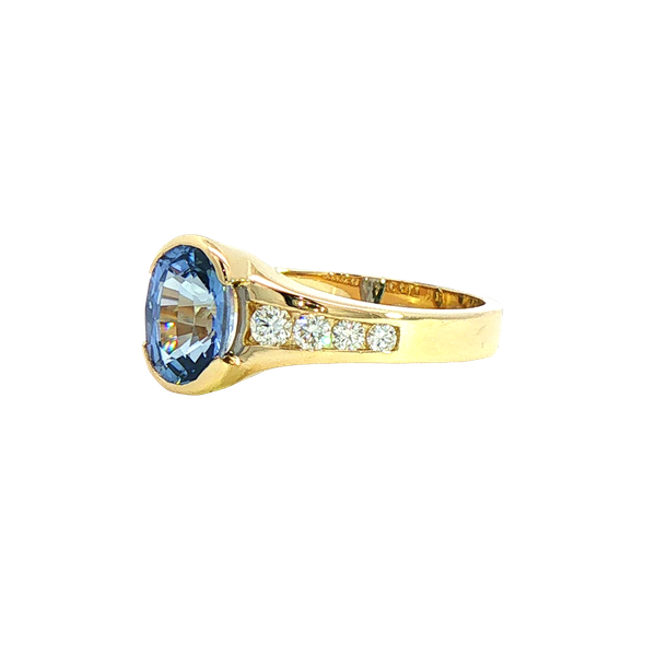 1.63ct Accented Sapphire and Diamond Ring Image 2 Charles Frederick Jewelers Chelmsford, MA
