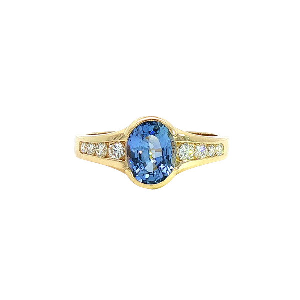 1.63ct Accented Sapphire and Diamond Ring Charles Frederick Jewelers Chelmsford, MA