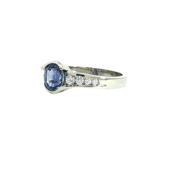 1.41ct Sapphire and Diamond Ring Image 2 Charles Frederick Jewelers Chelmsford, MA
