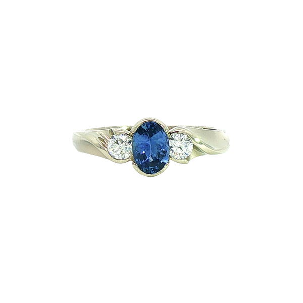 .68ct Sapphire and Diamond Ring Charles Frederick Jewelers Chelmsford, MA