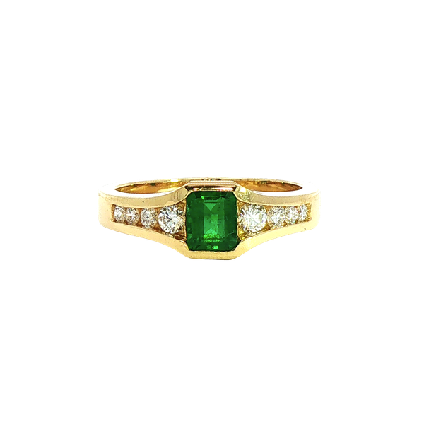 .63ct Emerald and Diamond Ring Charles Frederick Jewelers Chelmsford, MA