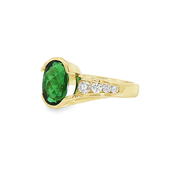 2.06ct Tourmaline and Diamond Ring Image 2 Charles Frederick Jewelers Chelmsford, MA