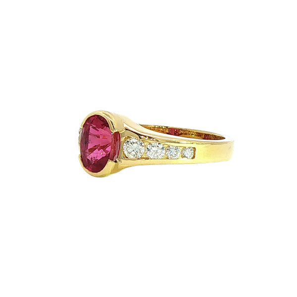 1.56ct Ruby and Diamond Ring Image 2 Charles Frederick Jewelers Chelmsford, MA