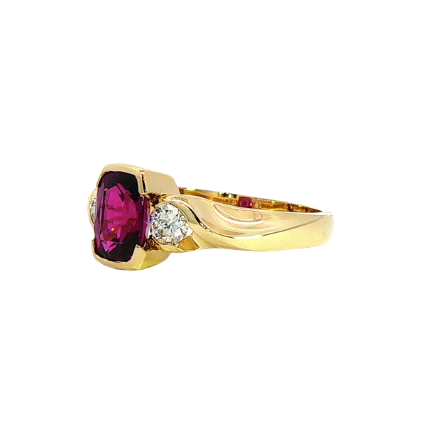 1.72ct Rhodolite Garnet and Diamond Ring Image 2 Charles Frederick Jewelers Chelmsford, MA