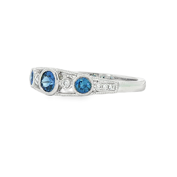 .56ctw Sapphire and Diamond Ring Image 2 Charles Frederick Jewelers Chelmsford, MA